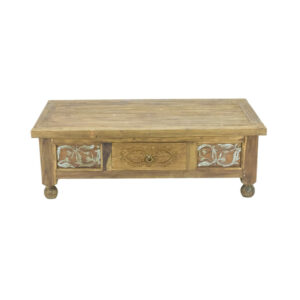 Wooden Flora Rectangle Coffee Table