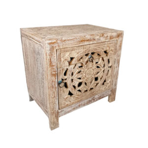 Wooden Carved Emma Side Table