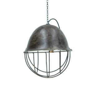 Metal Helmet Hanging Lamp