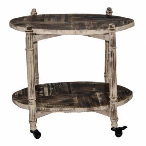 Wooden Rustic Tea Trolly