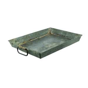 Aged Metal Decorative Tray