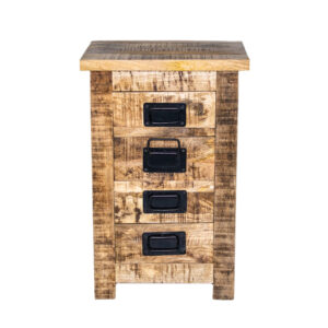 Industrial Wooden Hayloft Bedside Pedestal