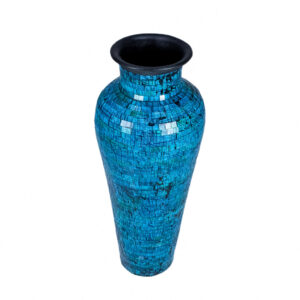 Pottery Blue Mosaic Vase
