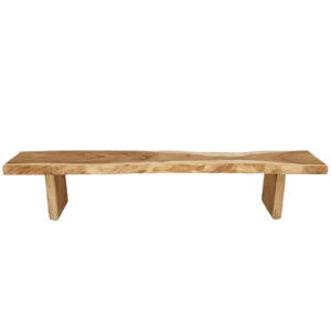 Live Edge Suar Bench