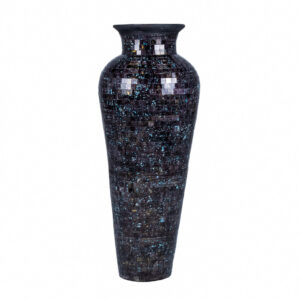 Pottery Black Mosaic Vase