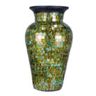 Pottery Green Mosaic Vase
