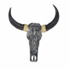 Resin Tribal Buffalo Skull Wall Hanging