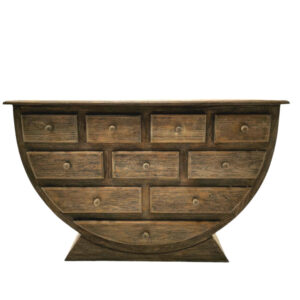 Wooden Half Moon Lennox Console Table