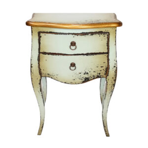 French Bedside Pedestal With Drawers