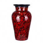Pottery Red Mosaic Vase
