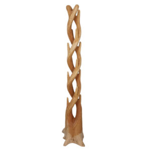 Spiral Carved Floor Standing Coat Hanger
