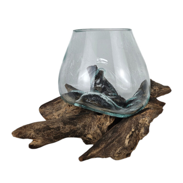 Abstract-Glass-Bowl-On-Wood-Stand-30x20x30cm-Side.jpg
