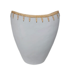 Ariana Decorative Terra and Rattan Vase