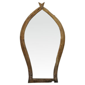 Teak Boat Standing Mirror