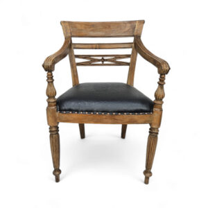 Scroll Teak Arm Chair
