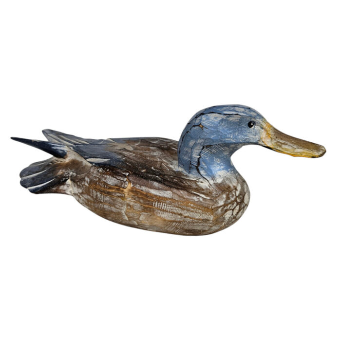 Decorative Carved Blue Deena Duck_1