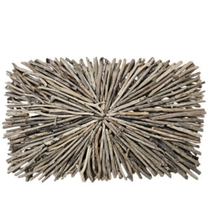 Driftwood Rectangular Radial Wall Decor