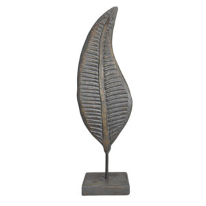 Decorative Wooden Leaf On Stand