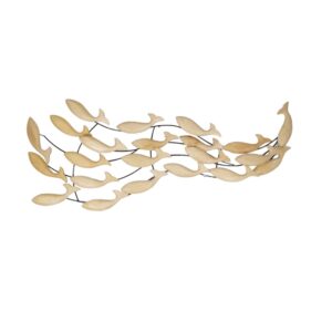 Wooden Swimming Fish Wall Hanging
