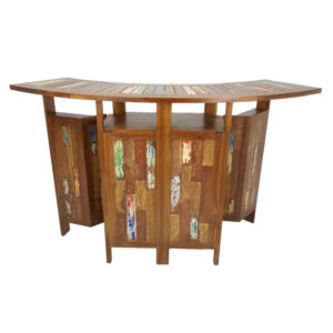 Wooden Pacific Folding Bar With Storage