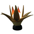 Brown Coco Leaf Table Lamp