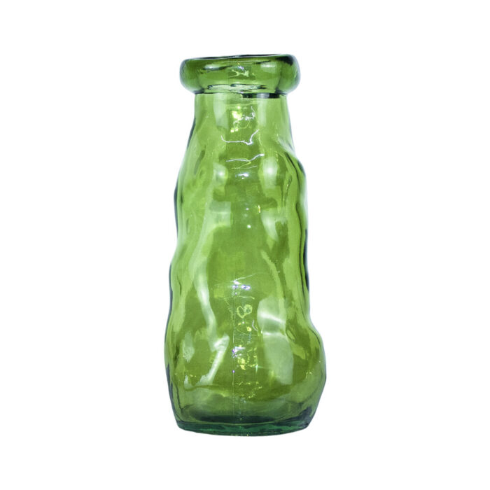 Olive Glass Vase Bottle Olive Glass Vase Bottle