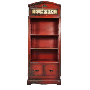 Wooden UK Phonebooth Replica Bookshelf