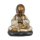 Resin Monk Cream And Gold