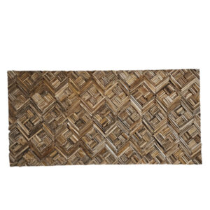 Burmese Teak Wall Panel