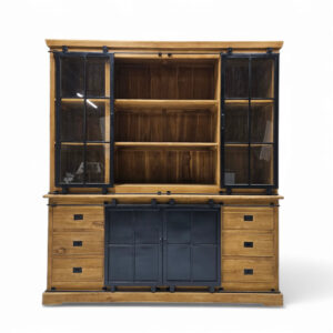 Teak Silo Display Cabinet