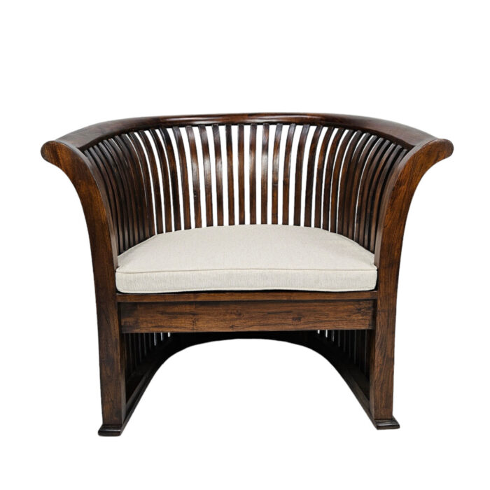 Teak-Brown-Occasional-Chair-Front-With-Cushion-1.jpg