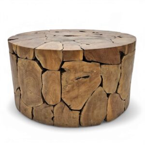 Root Slice Teak Coffee Table