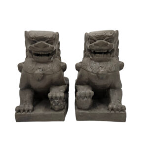 GRC Temple Lion Pair