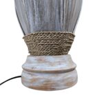 White Wash Coco lamp Bottom