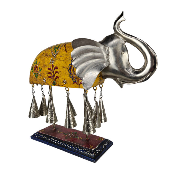 Yellow-Metal-Dekorative-Elephant-On-Stand-Front-Side.jpg