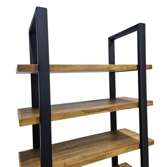 Yuni-Bookcase-Teak-And-Steal-Main-Close
