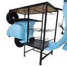 Blue Scooter Bar Counter Back Side