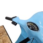Blue Scooter Bar Counter Close Up