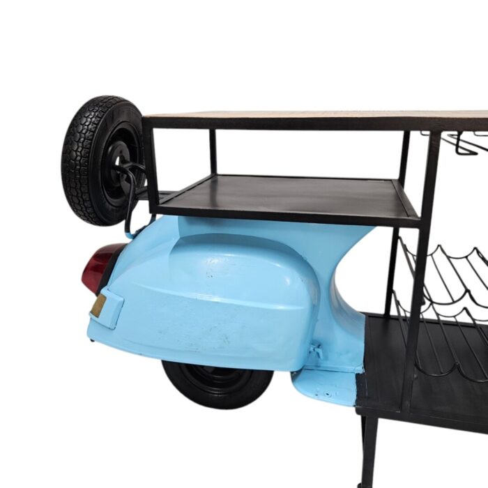 Blue Scooter Bar Counter Side