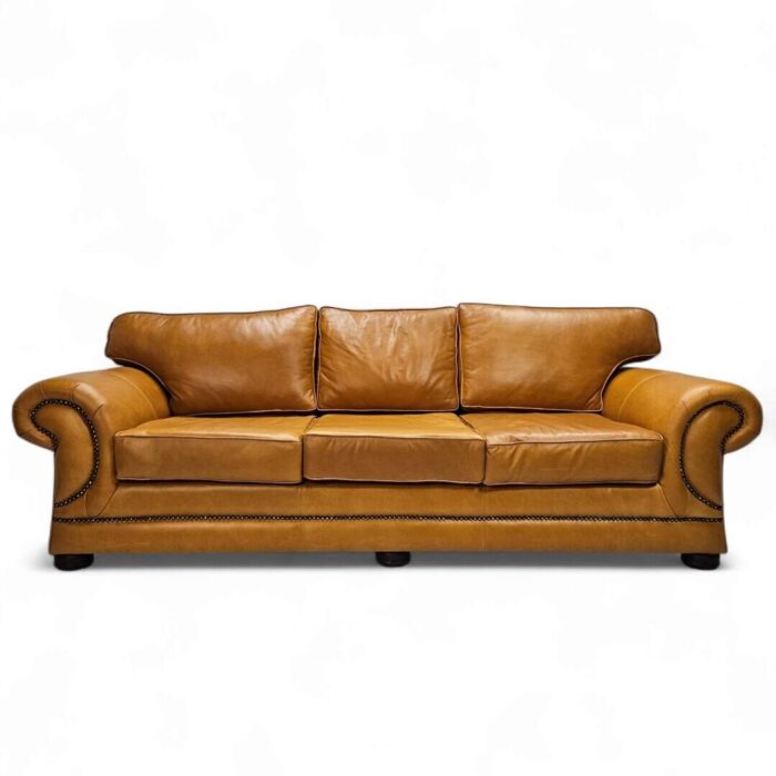 Lorraine 3 Div Leather Couch