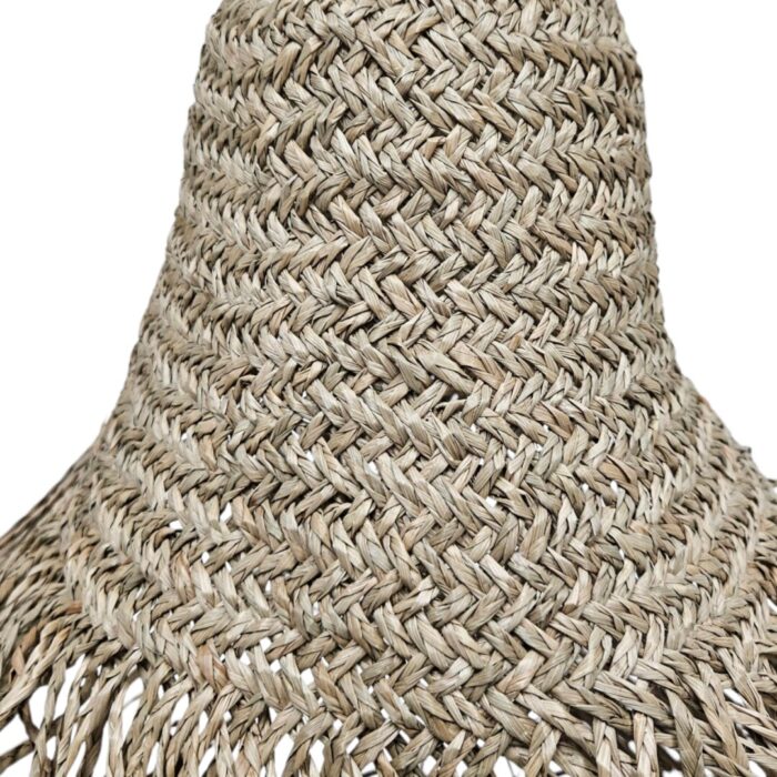 Tropical Seagrass Hanging Lamp Close