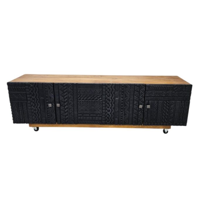 Abene Teak Carved Plasma Unit Top
