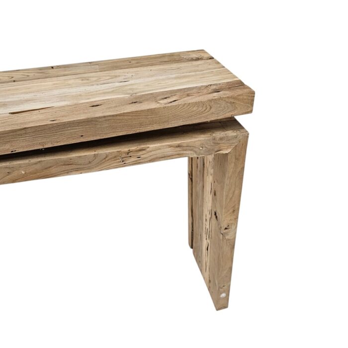 Angus Teak Console Table Close Side