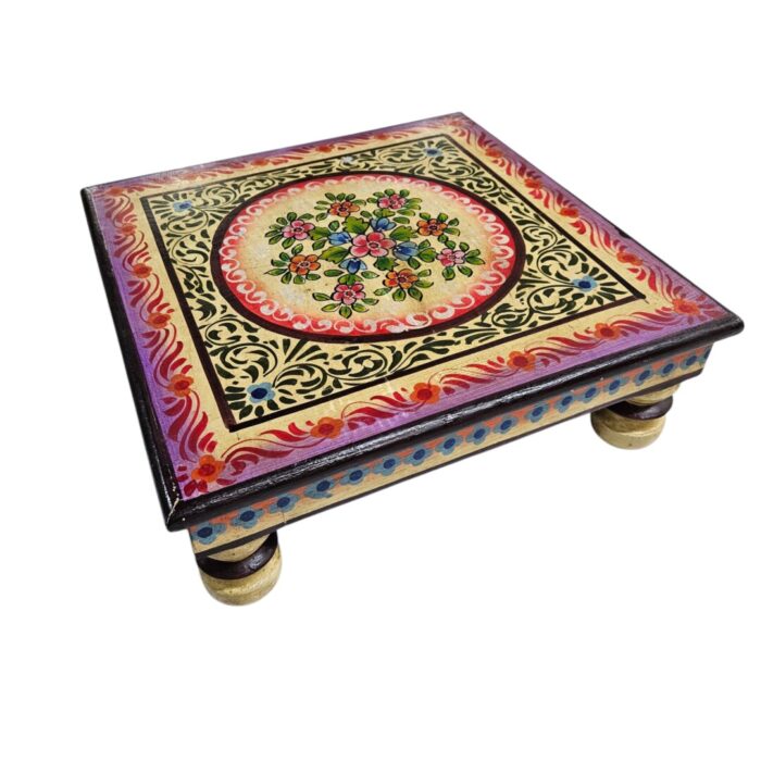 Bajot Mini Table Yellow Purple Side