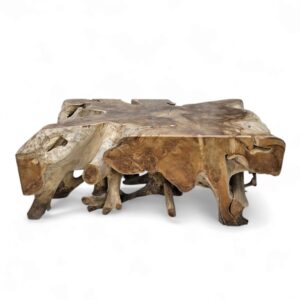 Burmese Teak Root Block Coffee Table