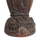 Candle Holder Varnished Brown Mix Bottom