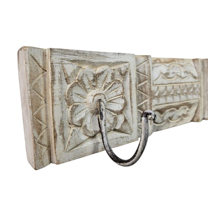 Carved Panel Wall Hook Front Close