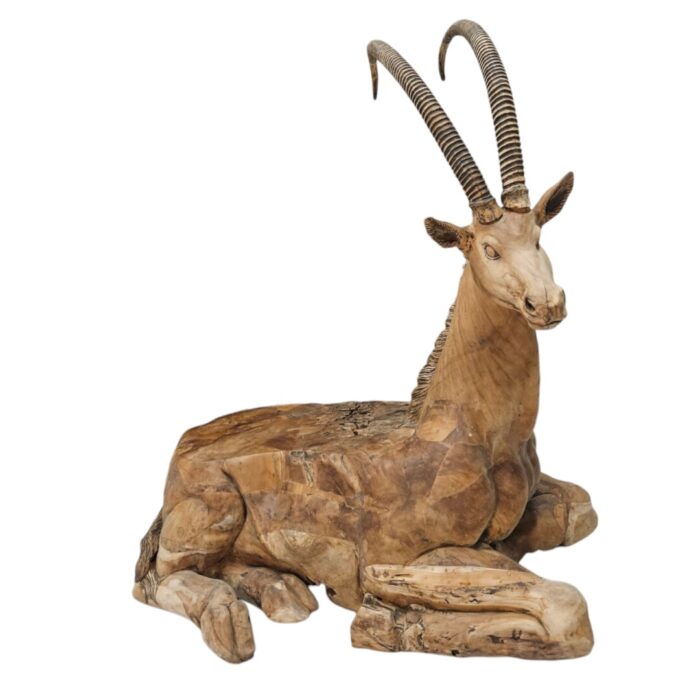 Teak Sable Resting Sculpture/Bench