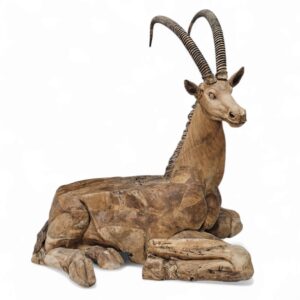 Teak Sable Resting Sculpture/Bench