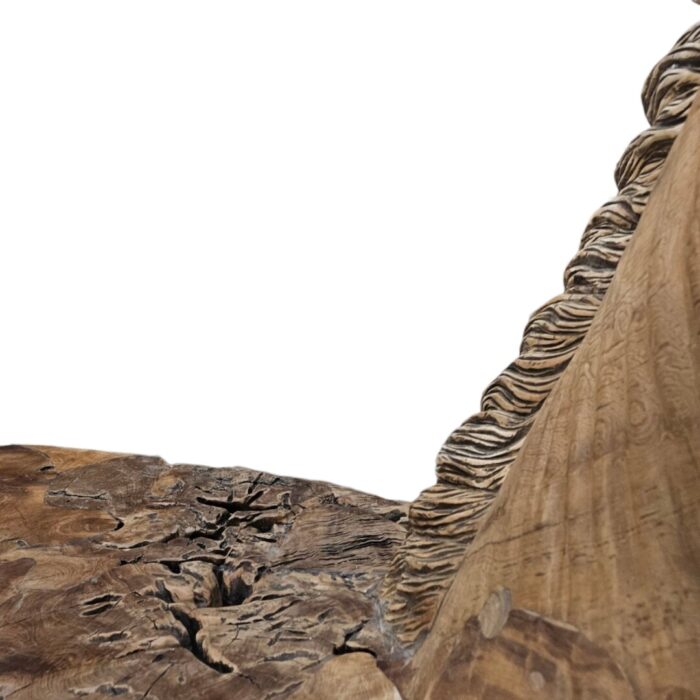 Teak Sable Resting Sculpture/Bench